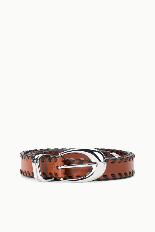 STAUD New In|Accessories Moon Metal Keeper Belt - 26 Mm Tabac Espresso