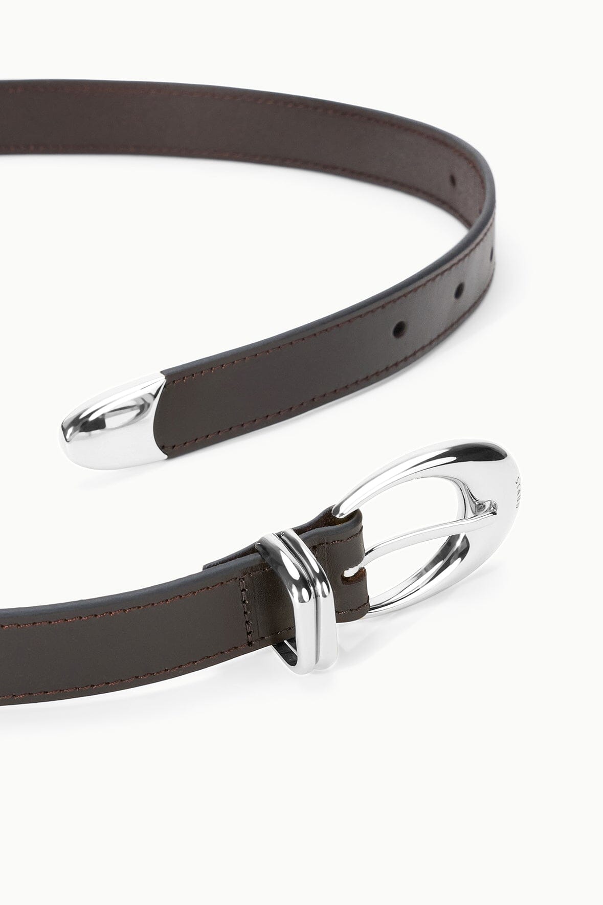 STAUD New In|Accessories Moon Metal Keeper Belt - 26 Mm Espresso
