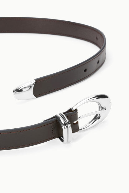 STAUD New In|Accessories Moon Metal Keeper Belt - 26 Mm Espresso