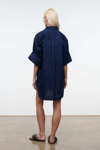 STAUD Clothing|New In Nico Dress Navy
