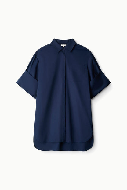 STAUD Clothing|New In Nico Dress Navy