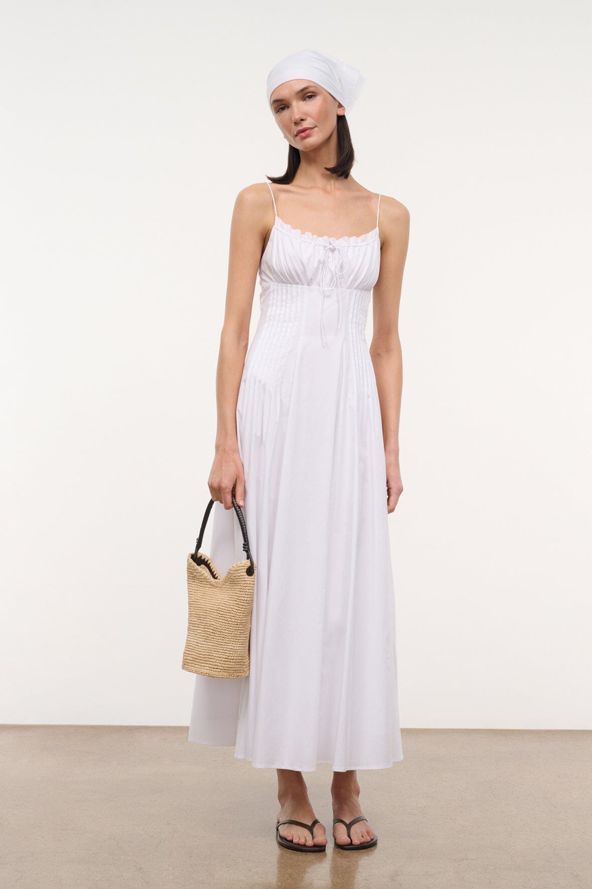 STAUD Clothing|Dresses Margi Dress White