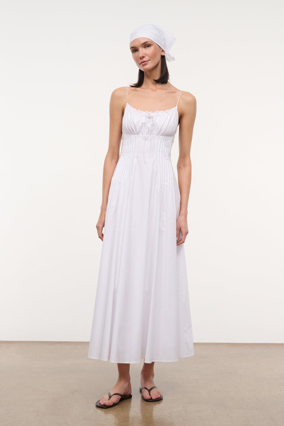 STAUD Clothing|Dresses Margi Dress White