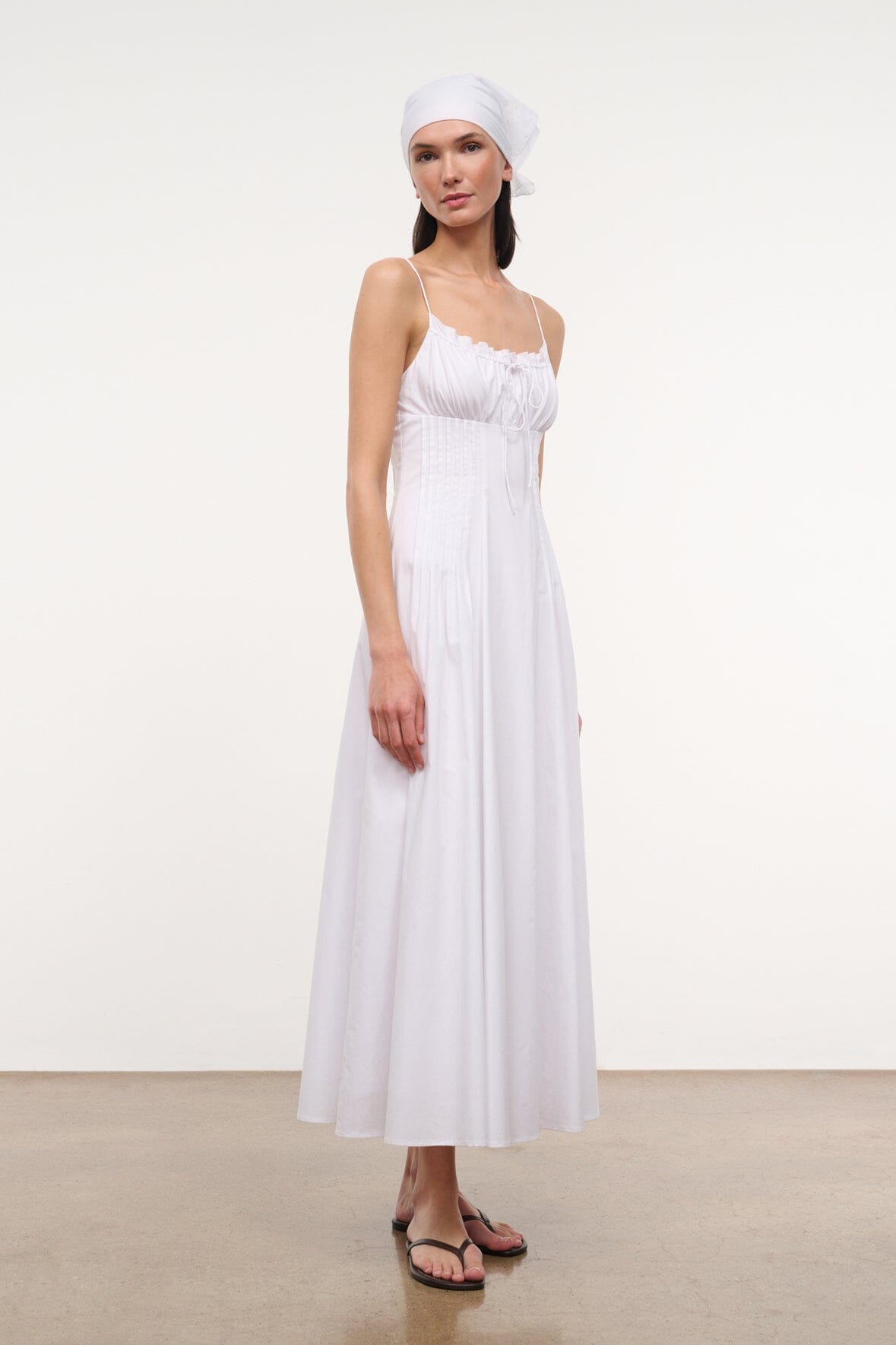STAUD Clothing|Dresses Margi Dress White