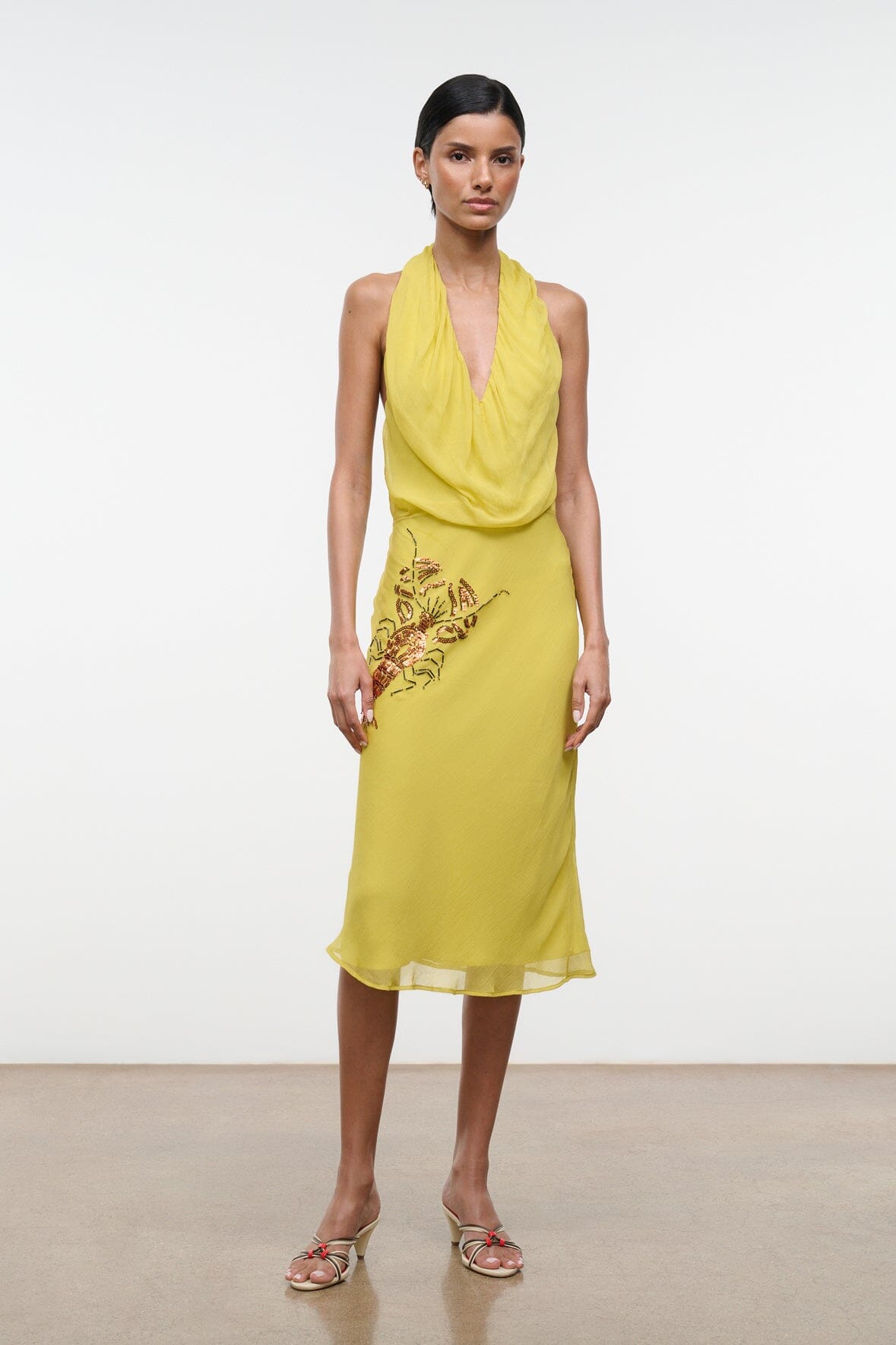 STAUD Clothing|Dresses|New In Simona Dress Citron