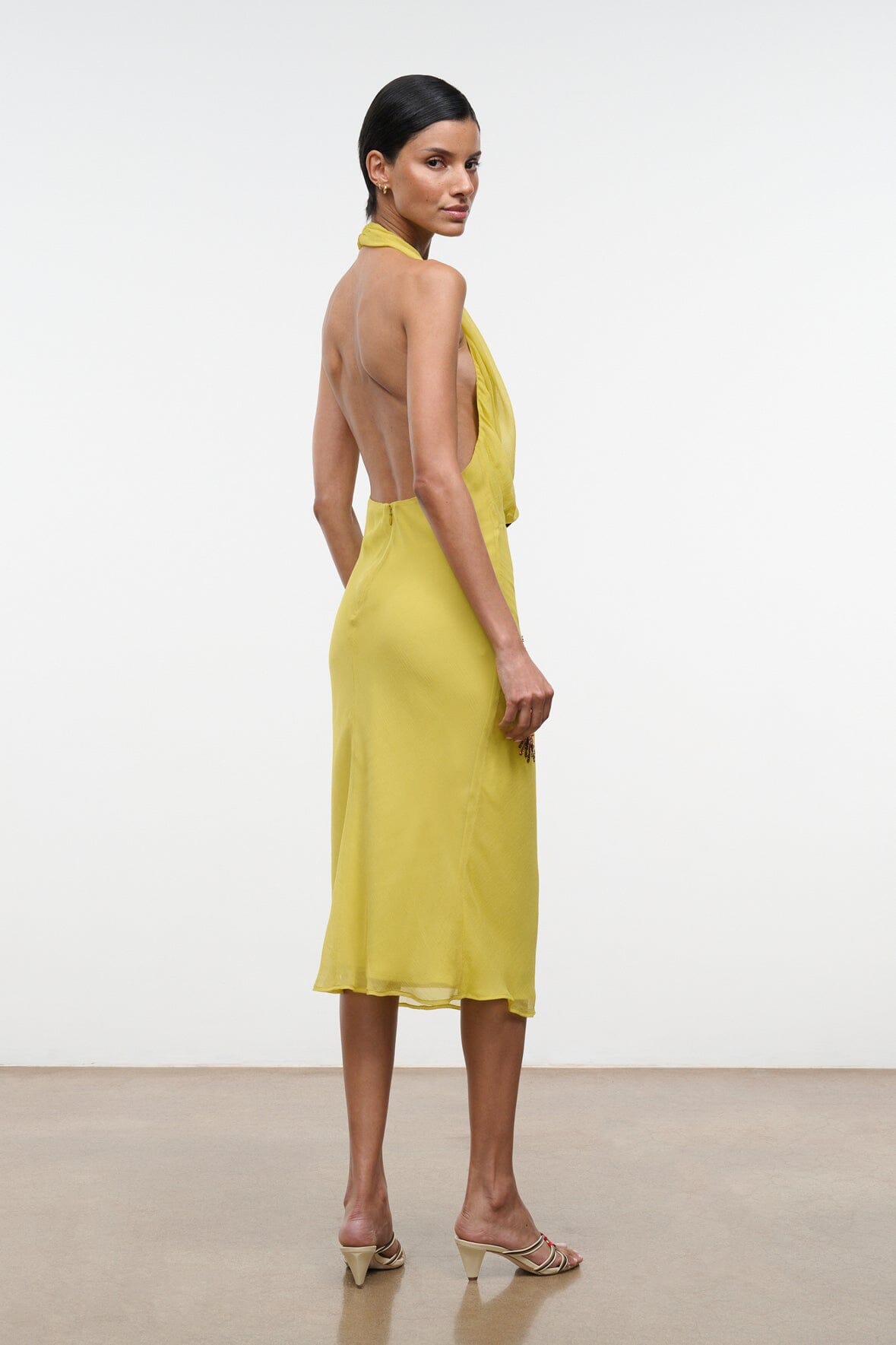 STAUD Clothing|Dresses|New In Simona Dress Citron