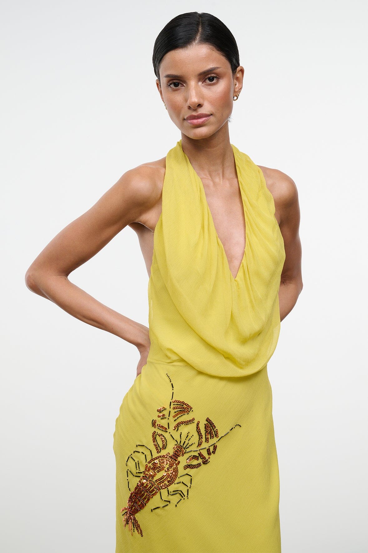 STAUD Clothing|Dresses|New In Simona Dress Citron