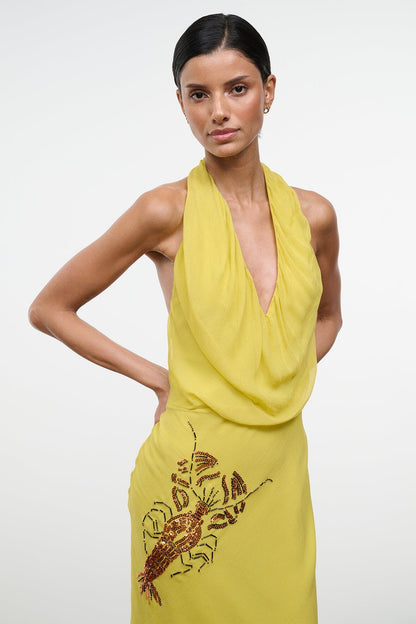 STAUD Clothing|Dresses|New In Simona Dress Citron