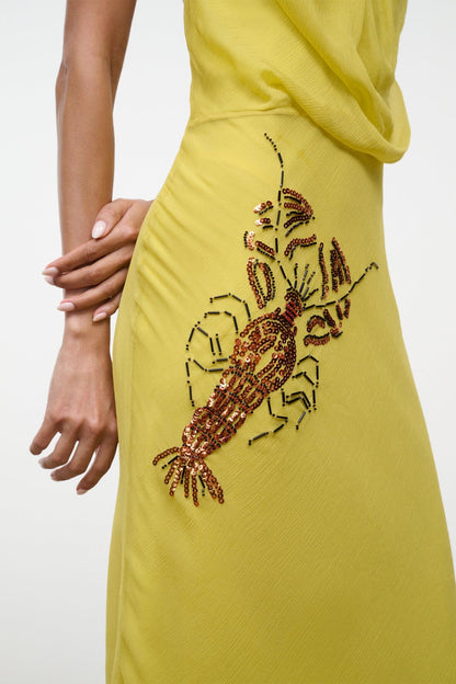 STAUD Clothing|Dresses|New In Simona Dress Citron