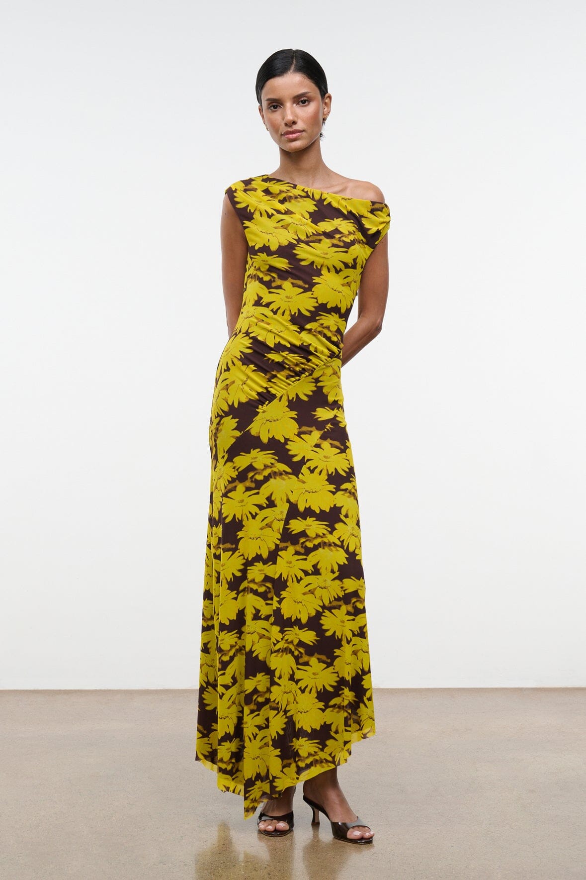 STAUD Clothing|Dresses|New In Amaris Dress Golden Daisy