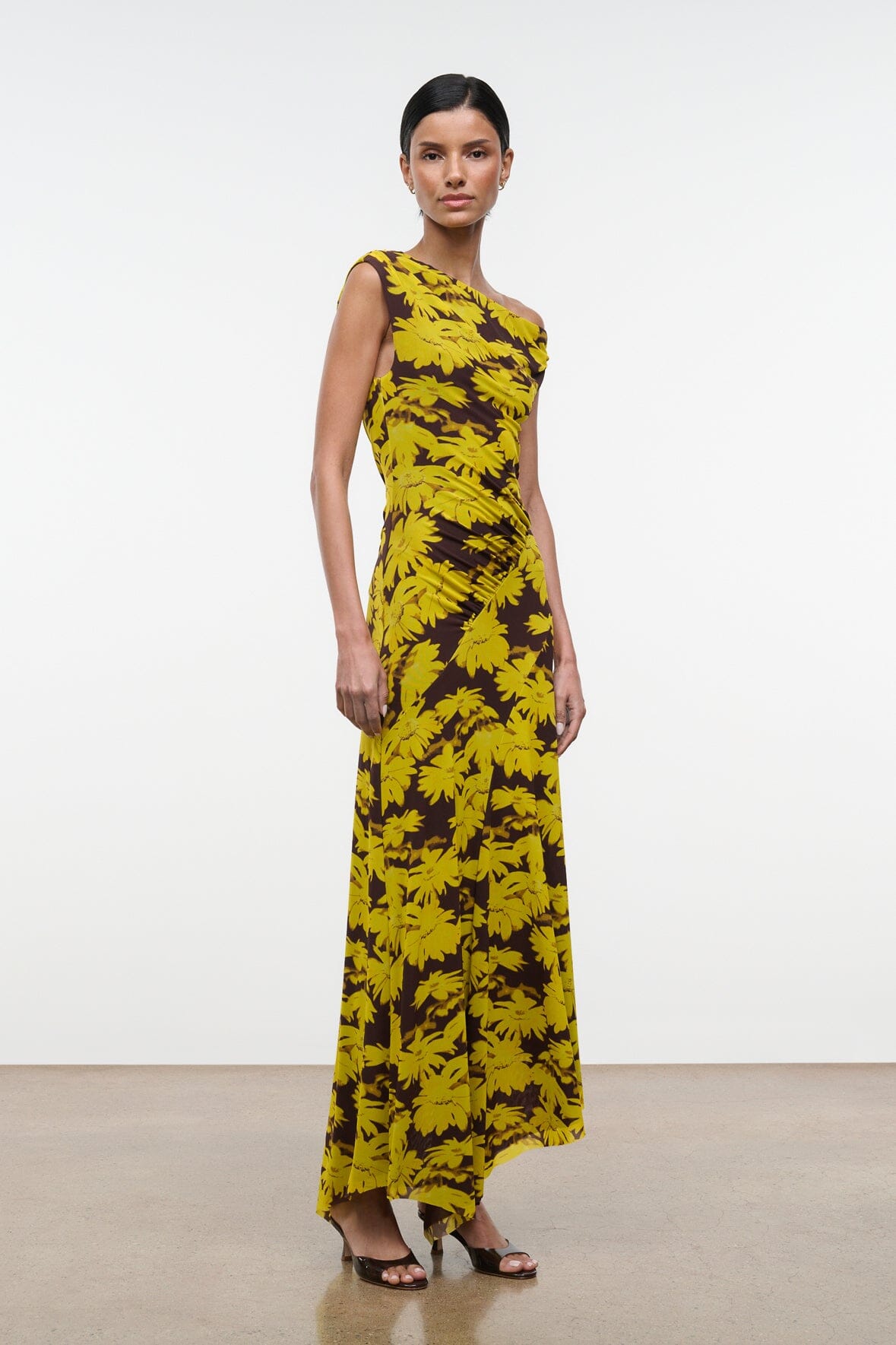 STAUD Clothing|Dresses|New In Amaris Dress Golden Daisy