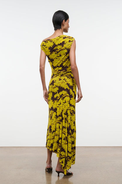 STAUD Clothing|Dresses|New In Amaris Dress Golden Daisy
