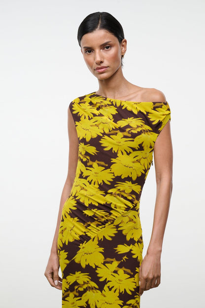 STAUD Clothing|Dresses|New In Amaris Dress Golden Daisy