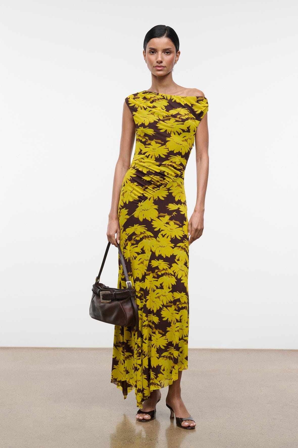 STAUD Clothing|Dresses|New In Amaris Dress Golden Daisy