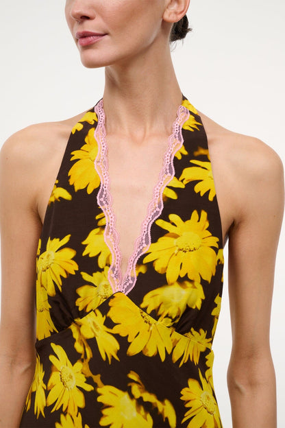 STAUD Clothing|Dresses|New In Lucca Mini Dress Golden Daisy