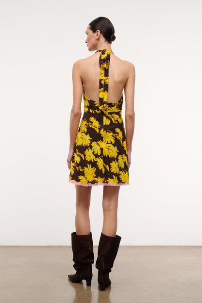 STAUD Clothing|Dresses|New In Lucca Mini Dress Golden Daisy