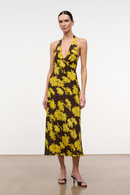 STAUD Clothing|Dresses|New In Lucca Dress Golden Daisy