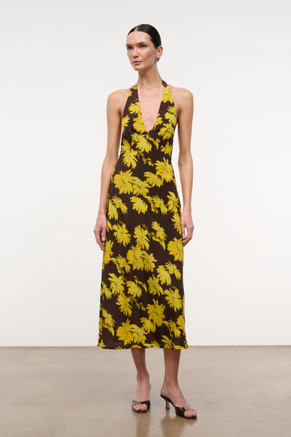 STAUD Clothing|Dresses|New In Lucca Dress Golden Daisy