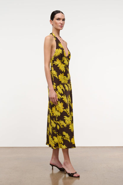 STAUD Clothing|Dresses|New In Lucca Dress Golden Daisy