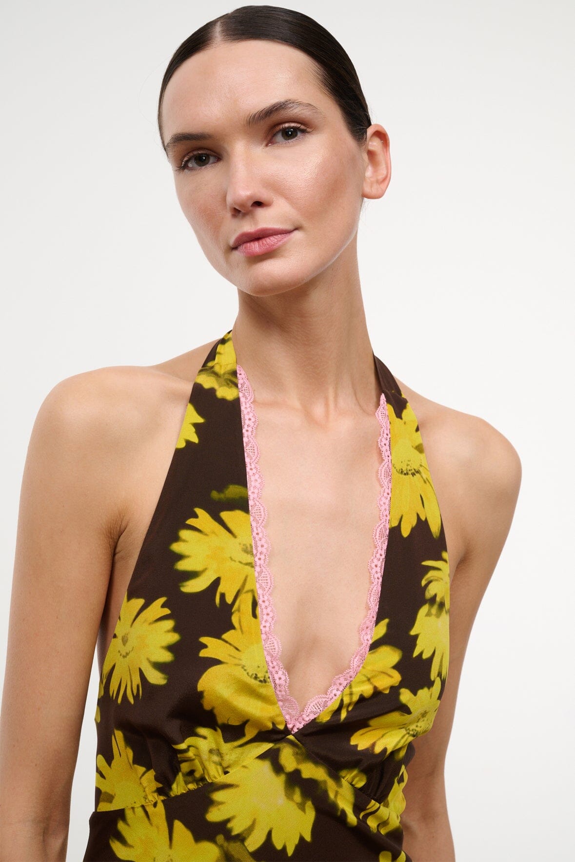 STAUD Clothing|Dresses|New In Lucca Dress Golden Daisy