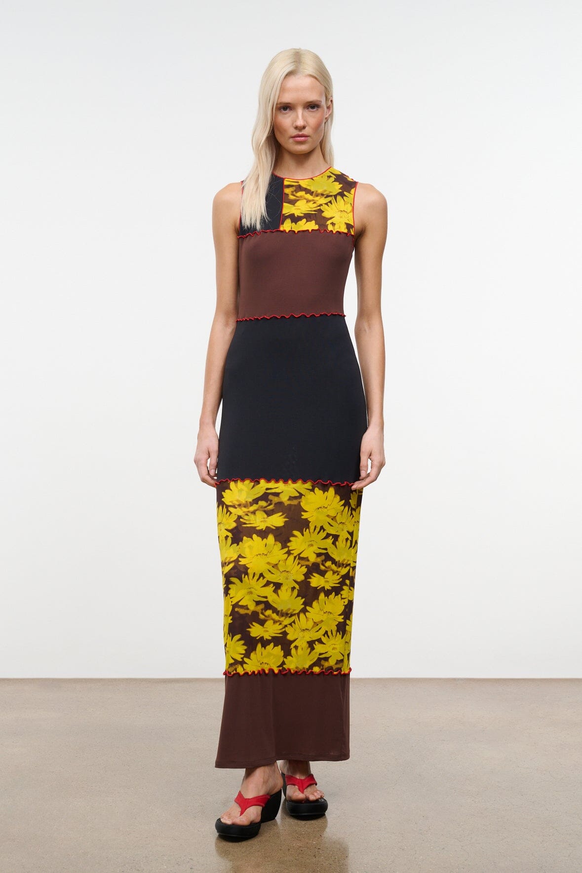 STAUD Clothing|Dresses|New In Primo Dress Daisy Multi