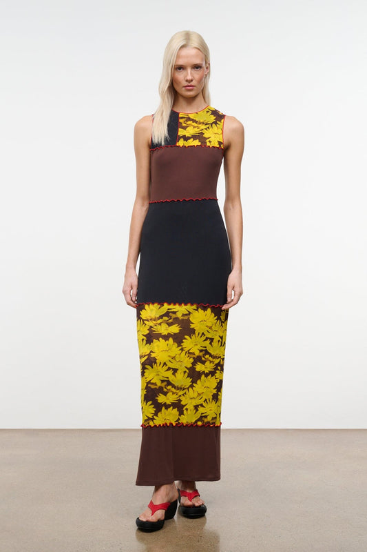 STAUD Clothing|Dresses|New In Primo Dress Daisy Multi