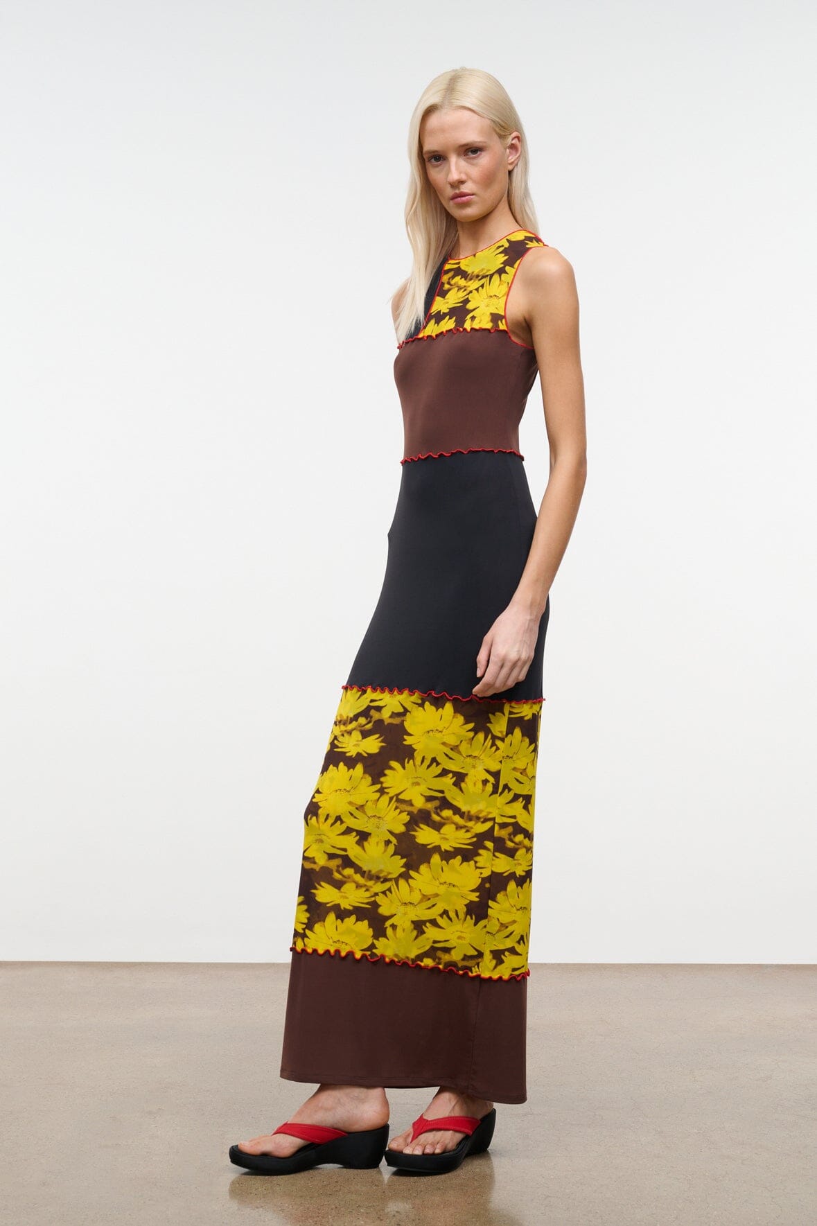 STAUD Clothing|Dresses|New In Primo Dress Daisy Multi