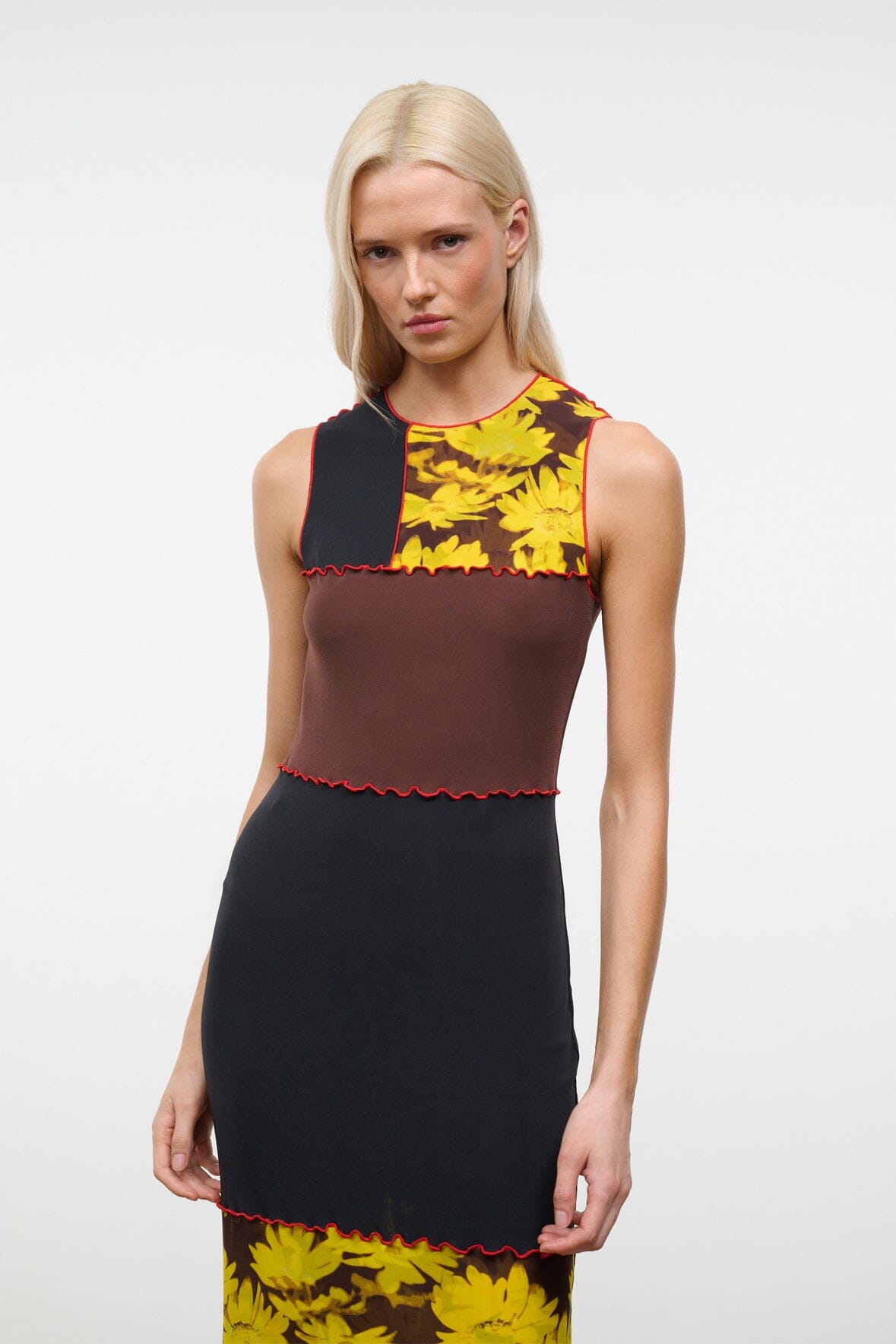 STAUD Clothing|Dresses|New In Primo Dress Daisy Multi