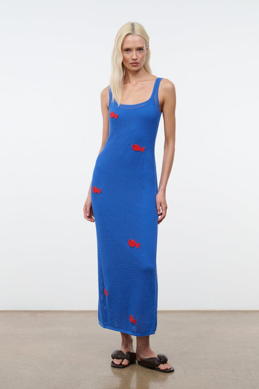 STAUD Clothing|New In Pietro Dress Da Adolfo Blue