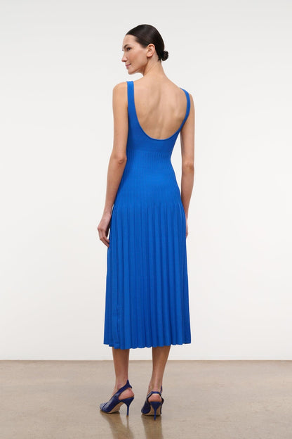 STAUD Clothing|Dresses|New In Ellison Dress Cobalt