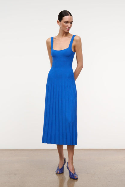 STAUD Clothing|Dresses|New In Ellison Dress Cobalt