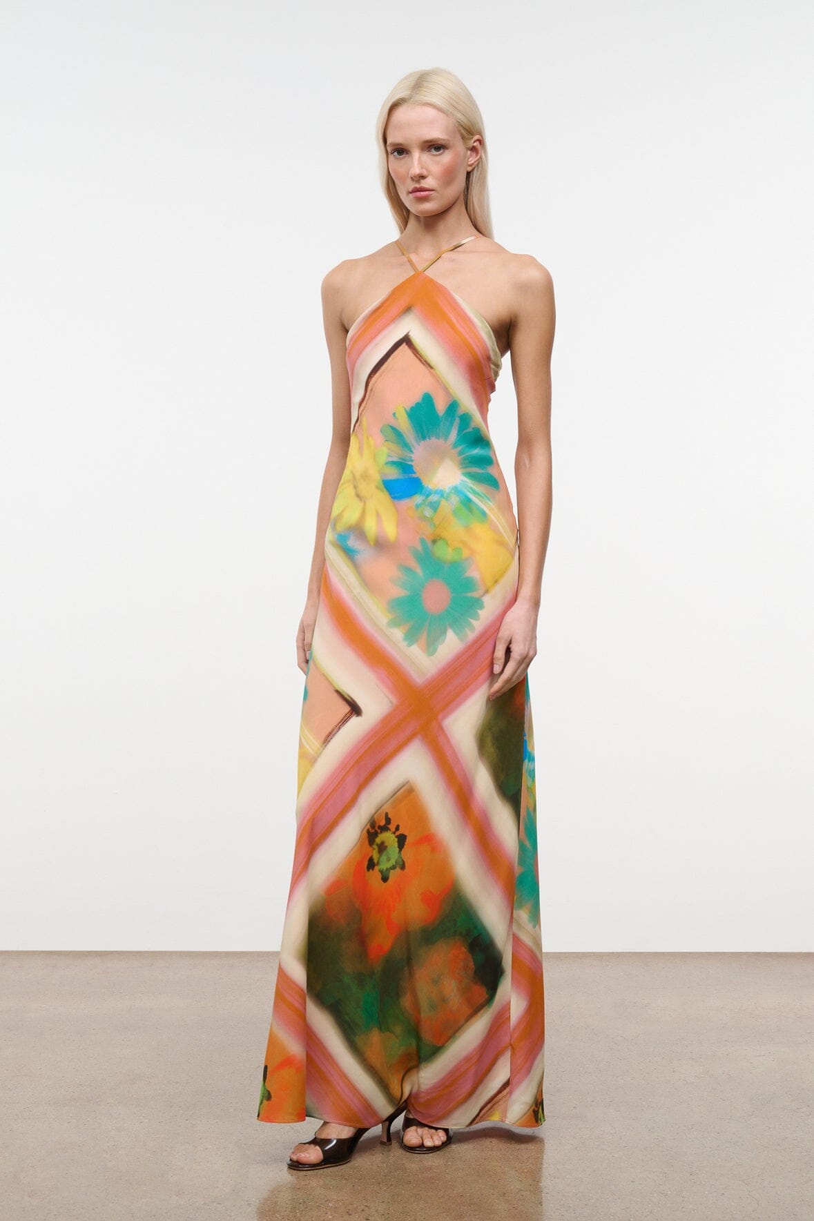 STAUD Clothing|Dresses|New In Cubism Dress Superbloom Scarf