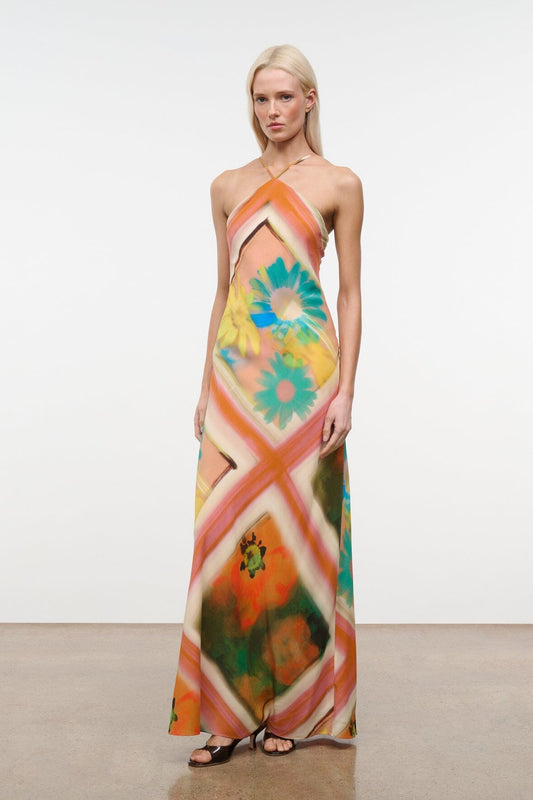 STAUD Clothing|Dresses|New In Cubism Dress Superbloom Scarf