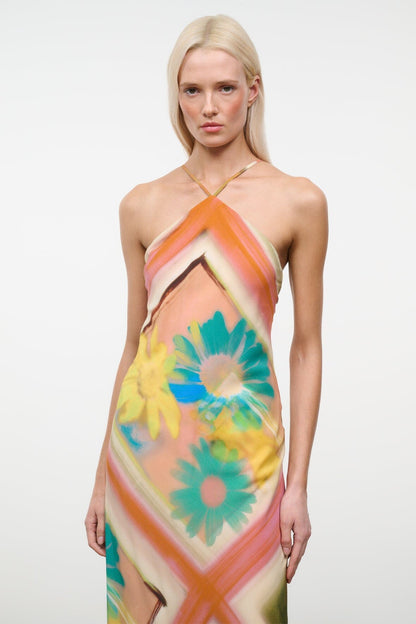 STAUD Clothing|Dresses|New In Cubism Dress Superbloom Scarf