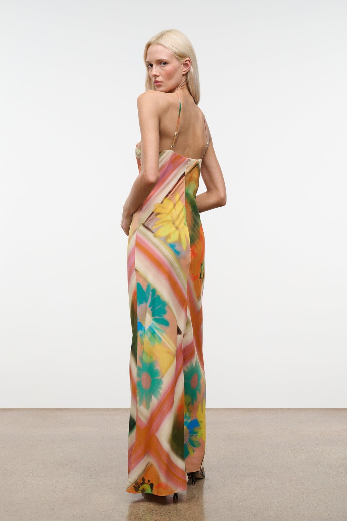 STAUD Clothing|Dresses|New In Cubism Dress Superbloom Scarf