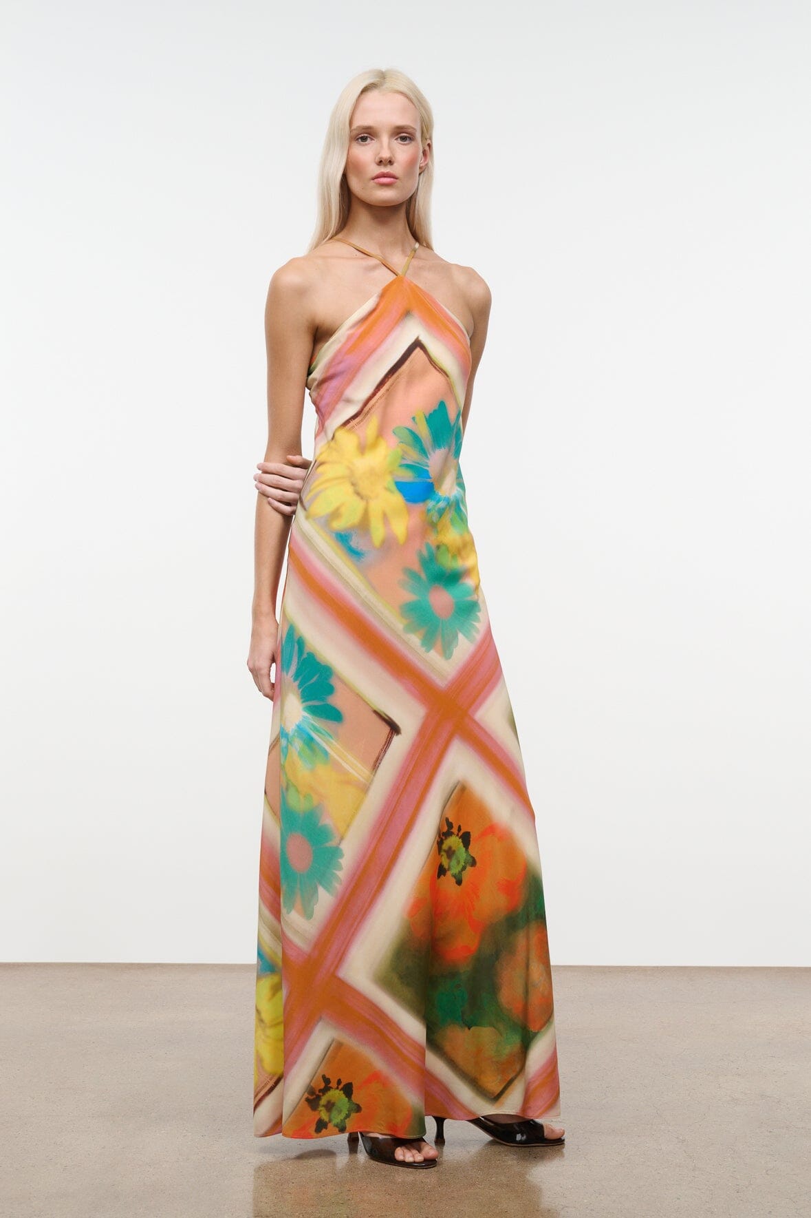 STAUD Clothing|Dresses|New In Cubism Dress Superbloom Scarf