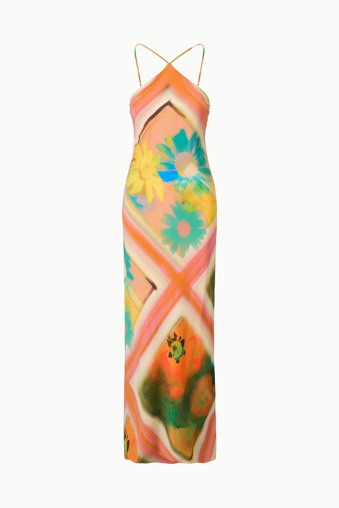 STAUD Clothing|Dresses|New In Cubism Dress Superbloom Scarf
