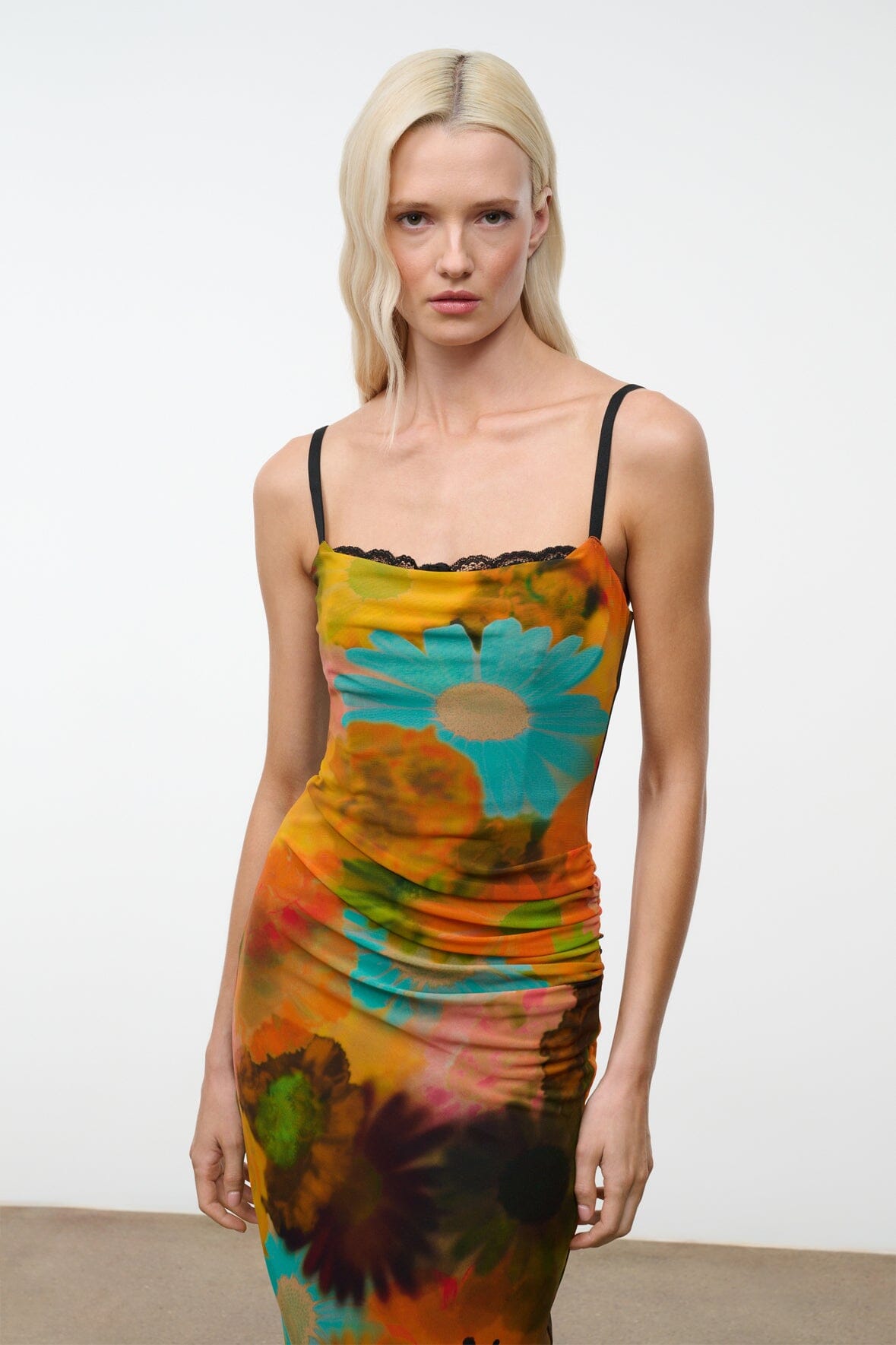 STAUD Clothing|Dresses|New In Evangeline Dress Superbloom