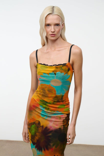 STAUD Clothing|Dresses|New In Evangeline Dress Superbloom