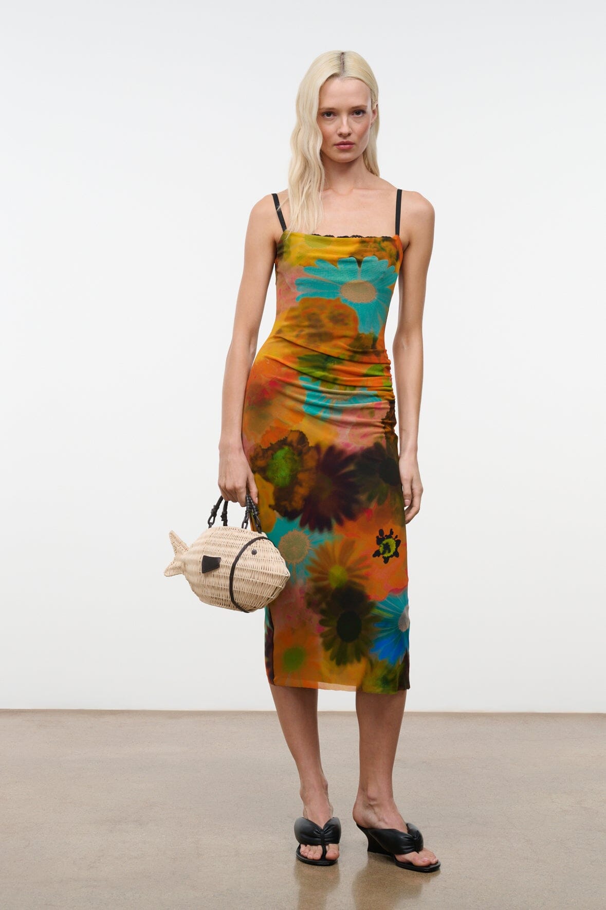 STAUD Clothing|Dresses|New In Evangeline Dress Superbloom