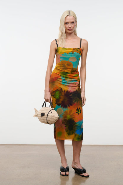STAUD Clothing|Dresses|New In Evangeline Dress Superbloom