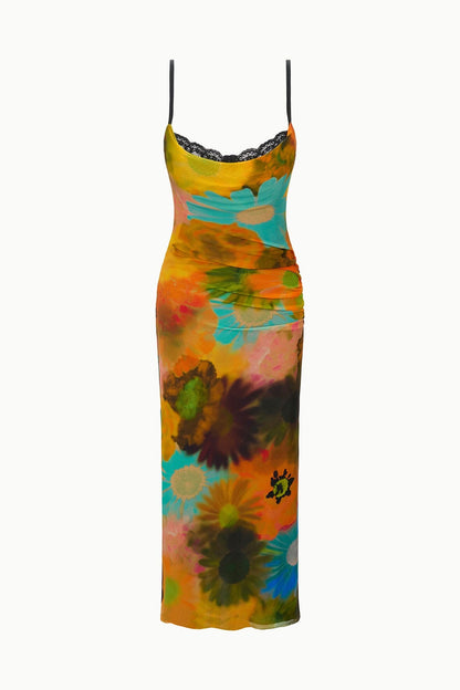 STAUD Clothing|Dresses|New In Evangeline Dress Superbloom