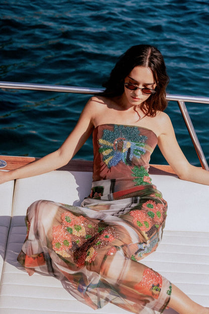 STAUD Clothing|Dresses|New In Liliana Dress Superbloom Scarf