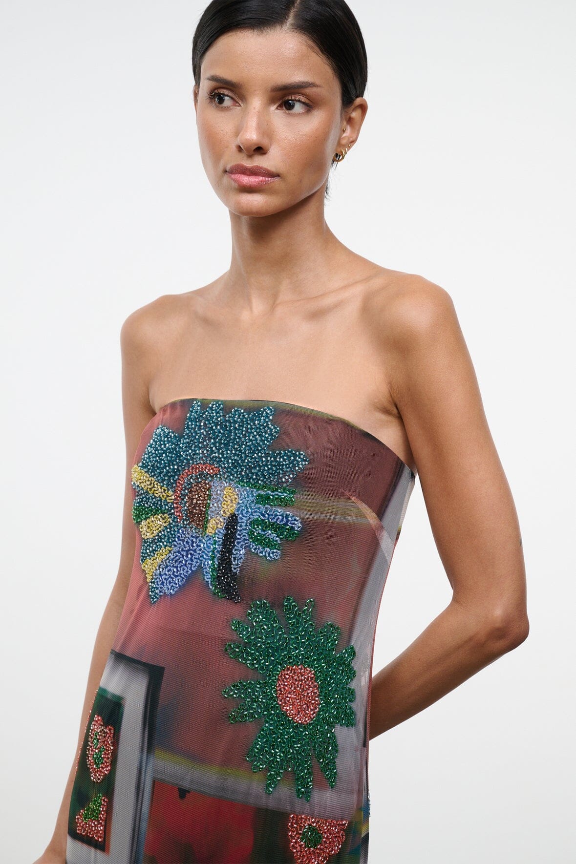 STAUD Clothing|Dresses|New In Liliana Dress Superbloom Scarf