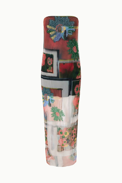 STAUD Clothing|Dresses|New In Liliana Dress Superbloom Scarf