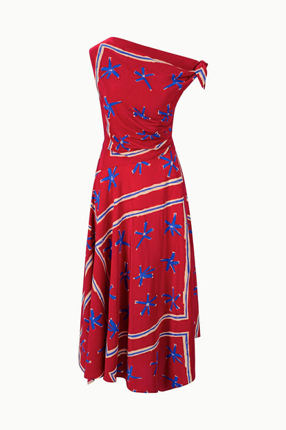 STAUD Clothing|Dresses|New In Portia Dress Painted Foulard