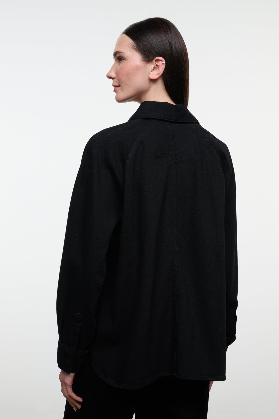 STAUD Clothing|New In Myles Shirt Jacket Black