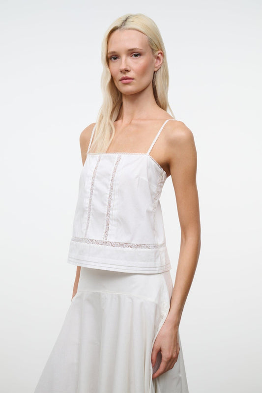 STAUD Clothing Corinna Top Ivory