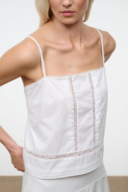 STAUD Clothing Corinna Top Ivory