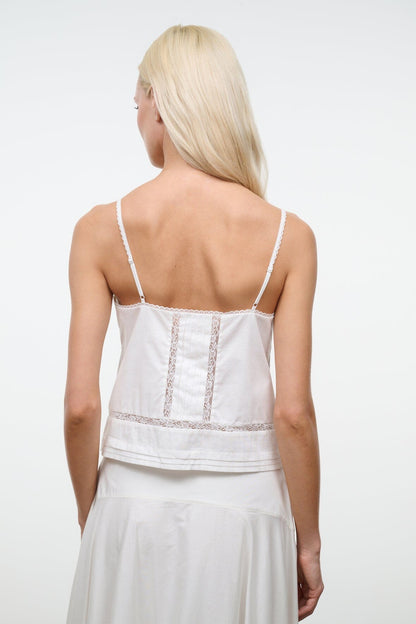 STAUD Clothing Corinna Top Ivory
